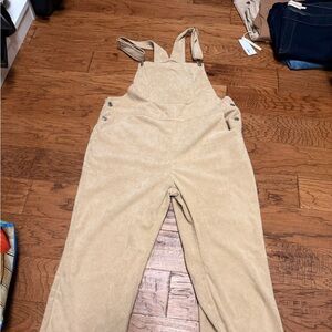NATURAL LIFE Beige Corduroy Jumpsuit